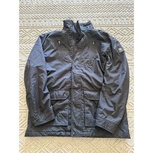Samsonite Mens Long-Sleeve Zipper-Front Performance Jacket (Dark Navy, Large, L)